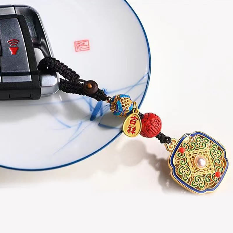 Nimara Ritual Fu Character Blessing Ruyi Charm Key Chain