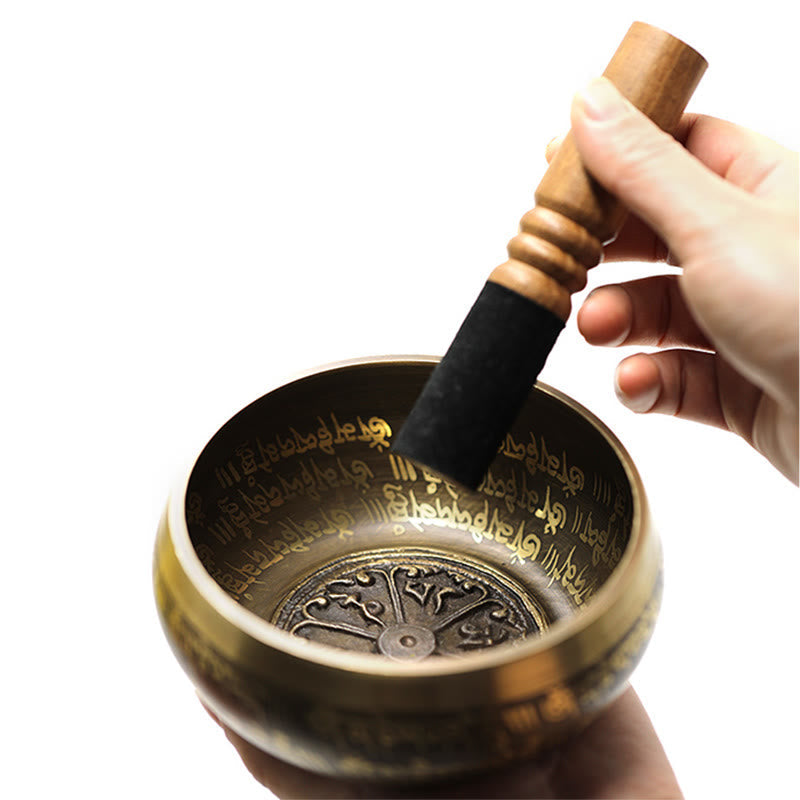 Nimara Ritual Tibetan Meditation Sound Bowl Handcrafted for Healing and Mindfulness Singing Bowl Set
