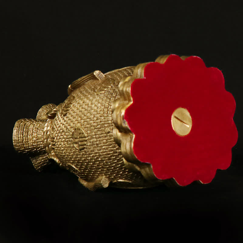 Nimara Ritual Chenrezig Thousand-handed Avalokitesvara Figurine Double-sided Kuan Yin Bodhisattva Protection Solid Copper Statue Decoration