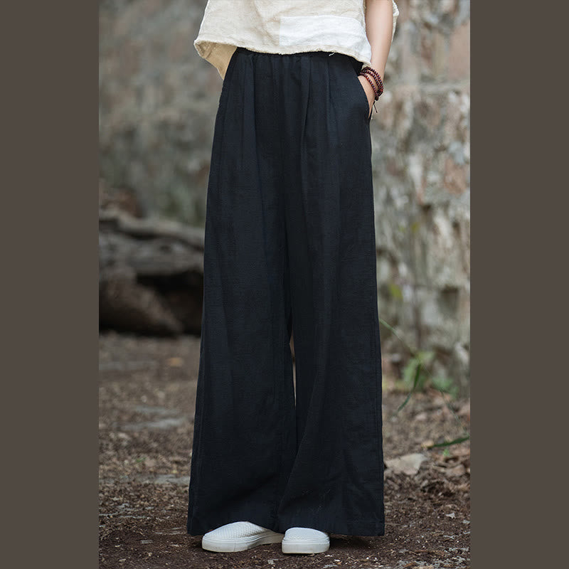 Nimara Ritual Retro Wide Leg Pants Casual Women's Yoga Pants With Pockets