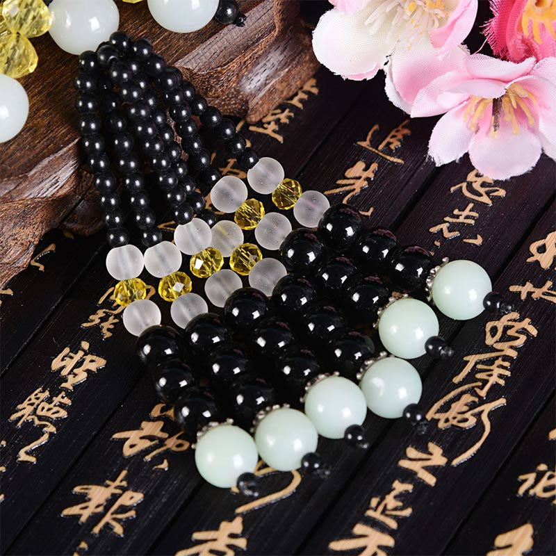 Nimara Ritual FengShui Jade PiXiu Harmony Car Pendant Decoration