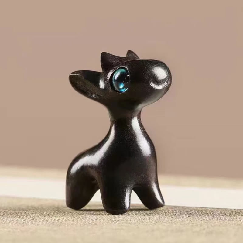 Nimara Ritual Small Leaf Red Sandalwood Ebony Wood Sandalwood Green Sandalwood Lucky Mini Deer Protection Decoration
