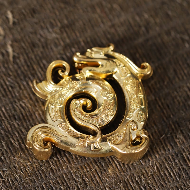 Nimara Ritual Mini Auspicious Dragon Pattern Meditation Zinc Alloy Small Incense Stick Burner