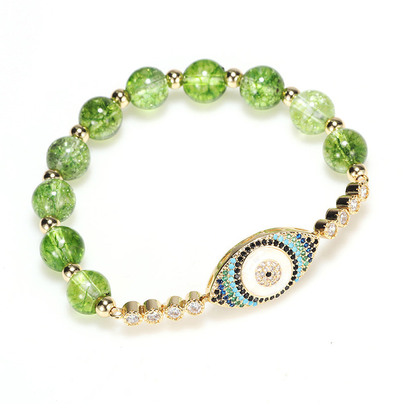 Nimara Ritual "May Light and Protection Be With You" Peridot Bracelet Includes Gift Message Card