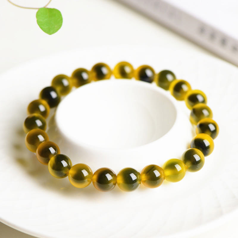Nimara Ritual Natural Colorful Candy Agate Harmony Strength Bead Bracelet