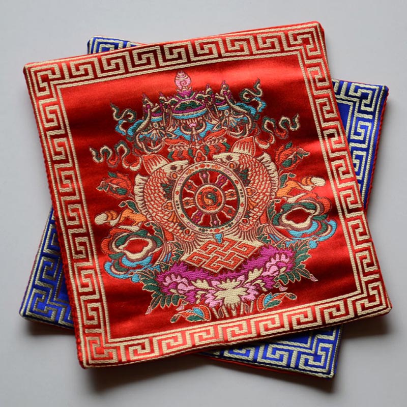Nimara Ritual Prayer Altar Mat Healing Meditation Vajra Auspicious Symbols