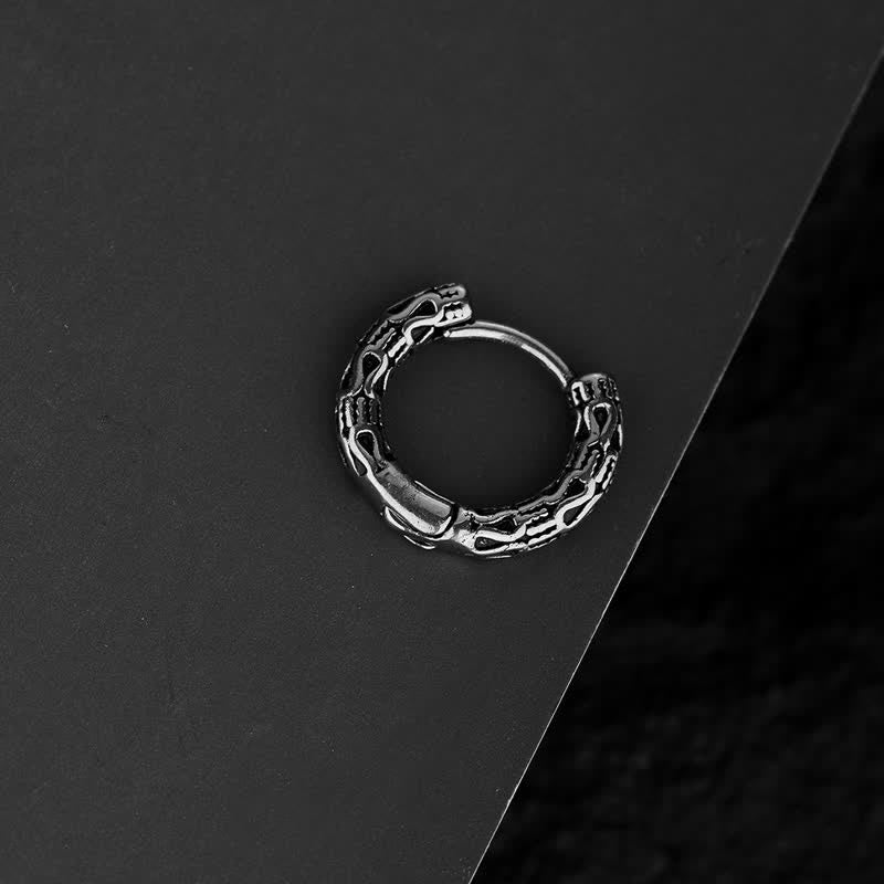 Nimara Ritual Retro Pattern Titanium Steel Balance Earrings