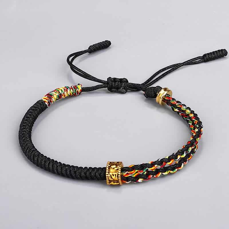 Nimara Ritual Om Mani Padme Hum Protection Luck String Bracelet
