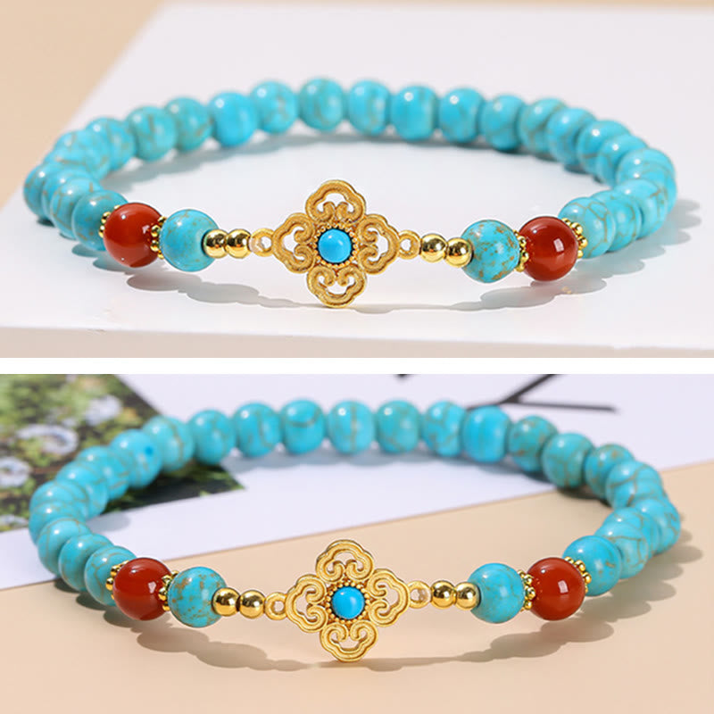 Nimara Ritual Turquoise Bead Protection Balance Bracelet