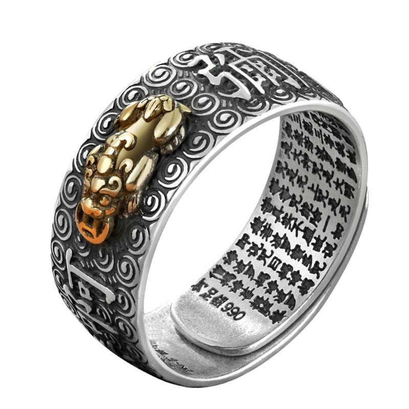 Nimara Ritual Chinese Zodiac Natal Buddha Wealth Luck Adjustable Ring