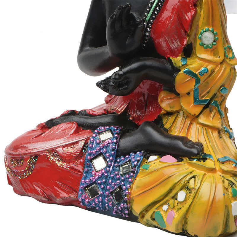 Nimara Ritual Thai Buddha Serenity Resin Statue Decoration