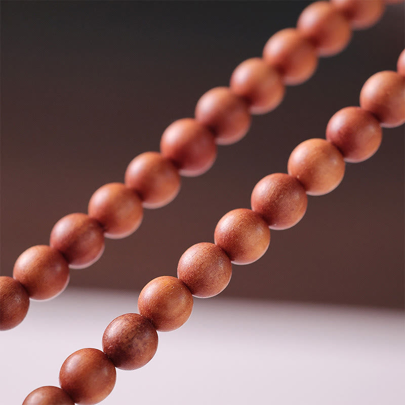 Nimara Ritual Sandalwood Hetian Jade Protection Double Wrap Bracelet