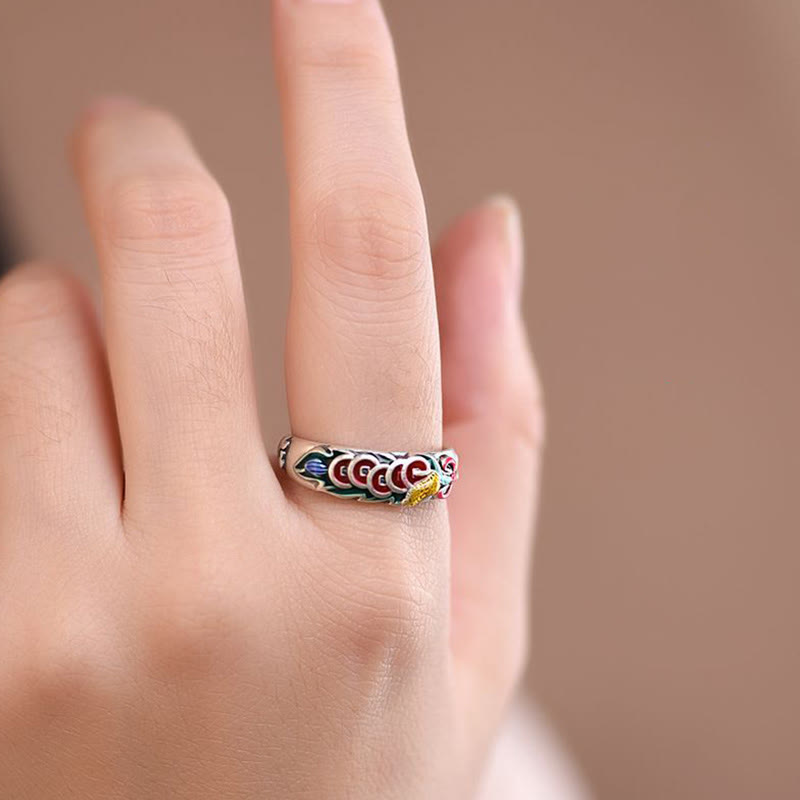 Nimara Ritual Feng Shui Five Emperor Coins Wealth Ring