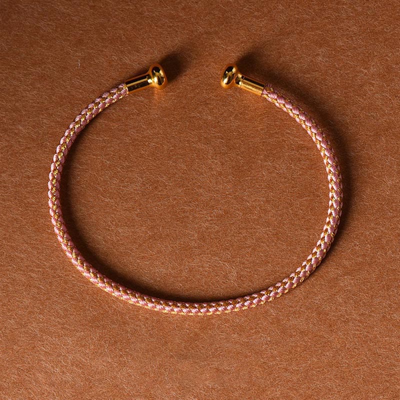 Nimara Ritual Simple Design Handmade Luck Braid String Cuff Bracelet