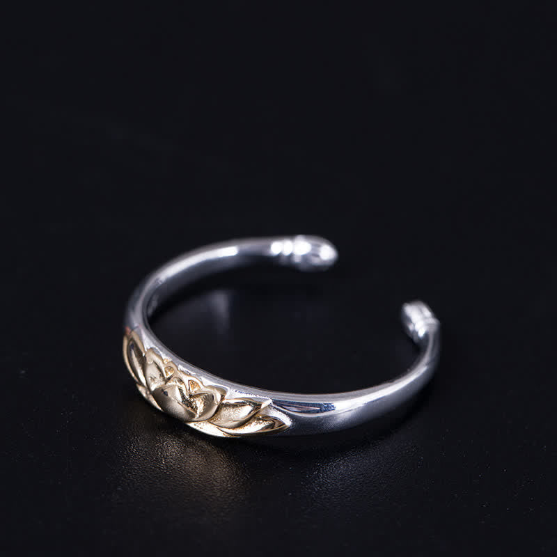 Nimara Ritual 925 Sterling Silver Lotus Flower New Beginning Ring