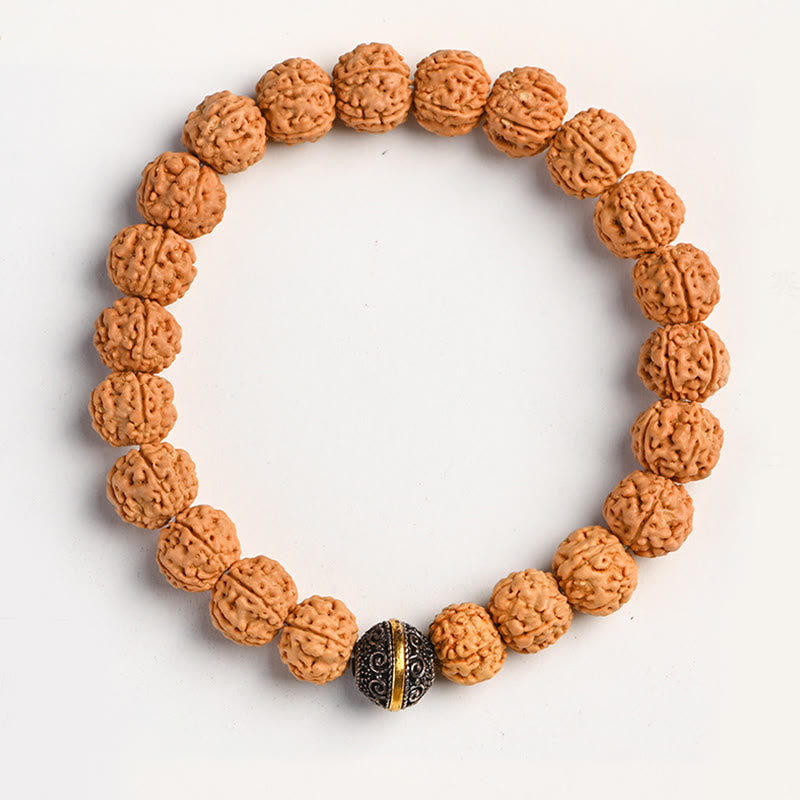 Nimara Ritual Tibet Rudraksha Bodhi Seed Wealth Auspiciousness Bracelet