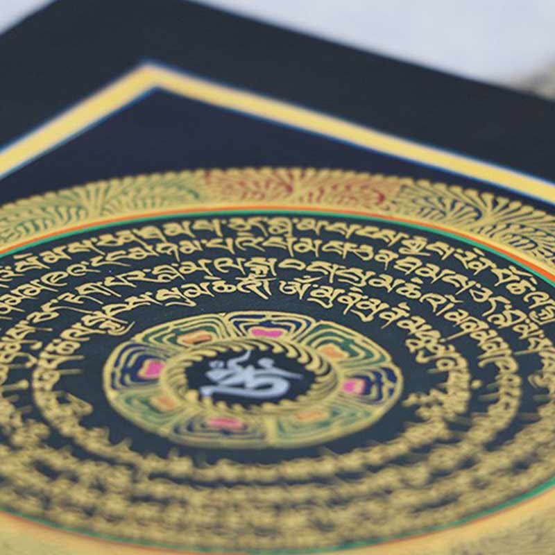 Nimara Ritual Tibetan Handmade Thangka Painting Spiritual Blessing Blind Box Random Color Pattern