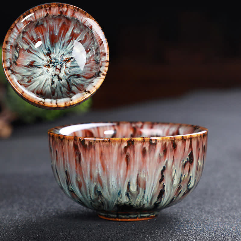 Nimara Ritual Colorful Ceramic Teacup Home Office Tea Cups