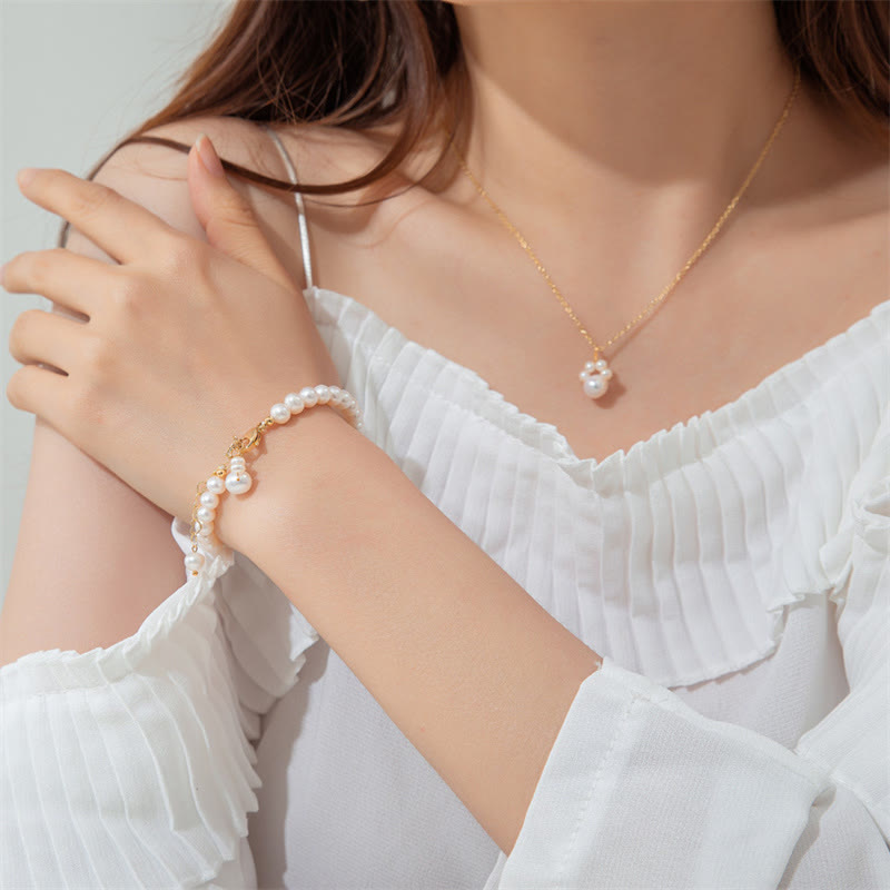 Nimara Ritual Pearl Cat Paw Healing Chain Bracelet
