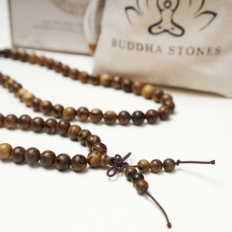 Nimara Ritual 108 Mala Beads Bracelet Prayer Meditation Sandalwood Elastic