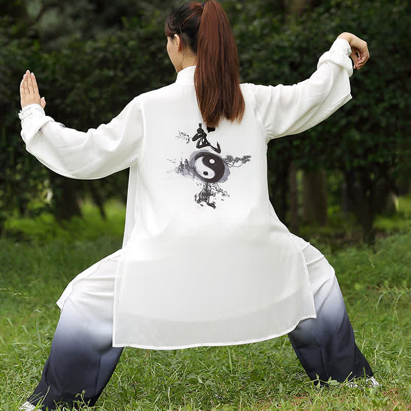 Nimara Ritual 3Pcs Yin Yang Tree Tai Chi Spiritual Zen Practice Meditation Prayer Uniform Unisex Clothing Set