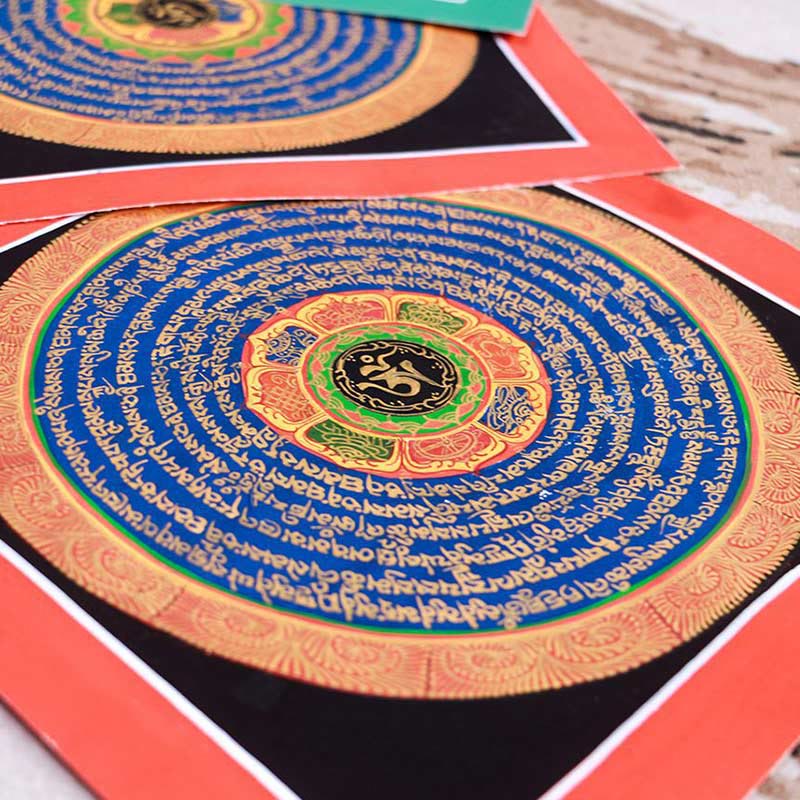 Nimara Ritual Tibetan Handmade Thangka Painting Blessing Thangka Blind Box Random Color Pattern