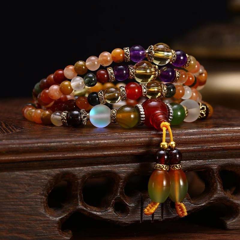 Nimara Ritual The 108 Quartz Healing Mala Bracelet