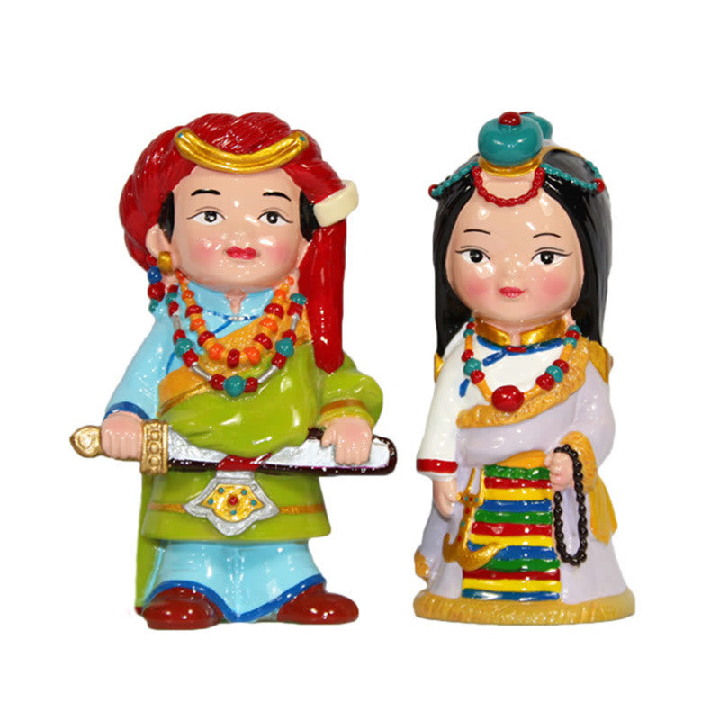Nimara Ritual Hand Painted Tibetan Figures Creative Home Office Car Decoration Ornament