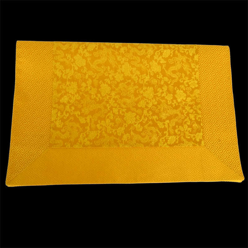 Nimara RitualPrayer Altar Flower Dragon Pattern Tibetan Auspicious Symbols Jacquard Mat
