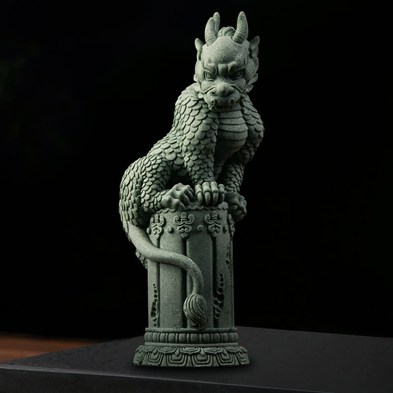 Nimara Ritual Feng Shui Standing Sitting Dragon Success Luck Home Decoration