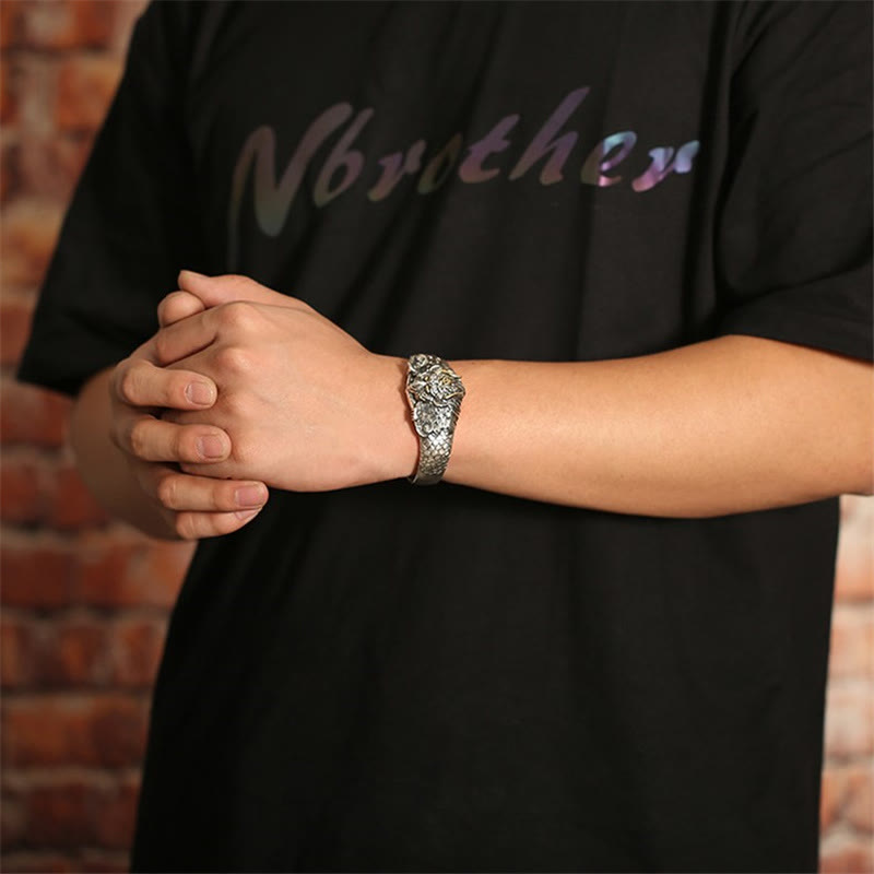 Nimara Ritual Tibetan Garuda Bird Wisdom Protection Bracelet Bangle