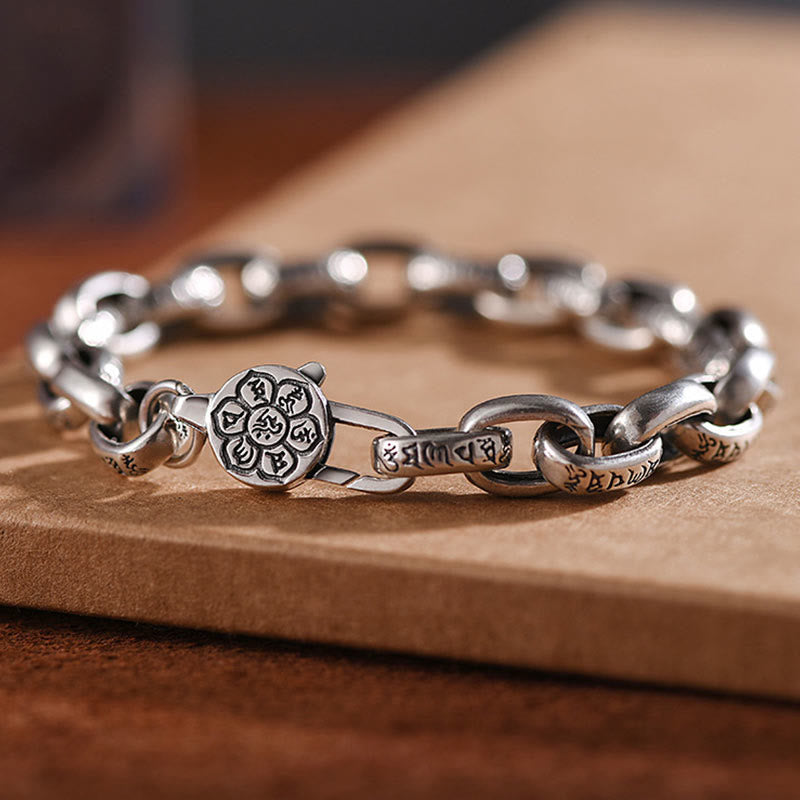 Nimara Ritual 925 Sterling Silver Six True Words Wisdom Calm Bracelet