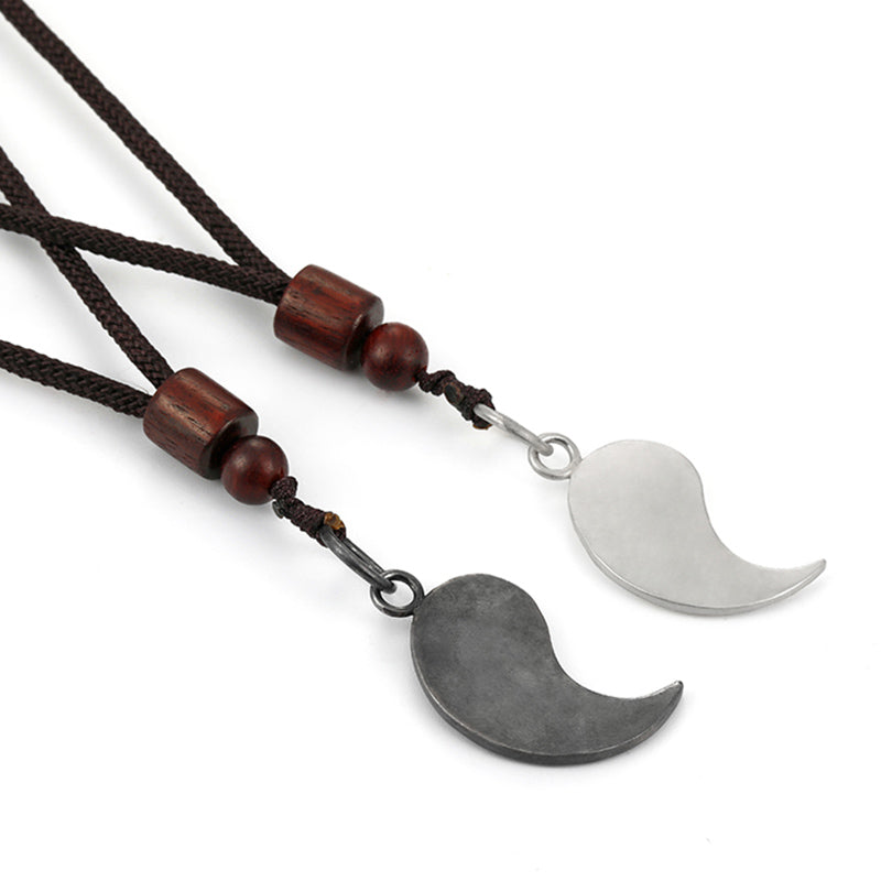 Nimara Ritual 990 Sterling Silver Yin Yang Balance Harmony Necklace Pendant