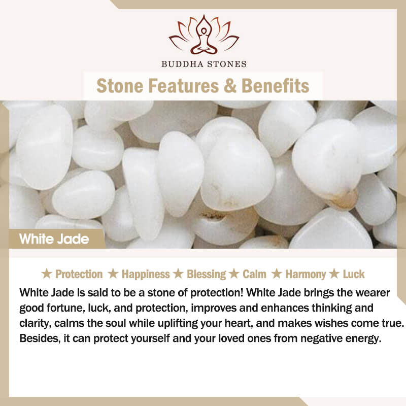 Nimara Ritual Natural Citrine White Jade Strawberry Quartz Protection Charm Bracelet