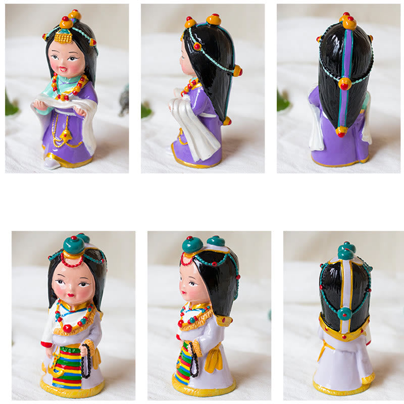 Nimara Ritual Hand Painted Tibetan Figures Creative Home Office Car Decoration Ornament