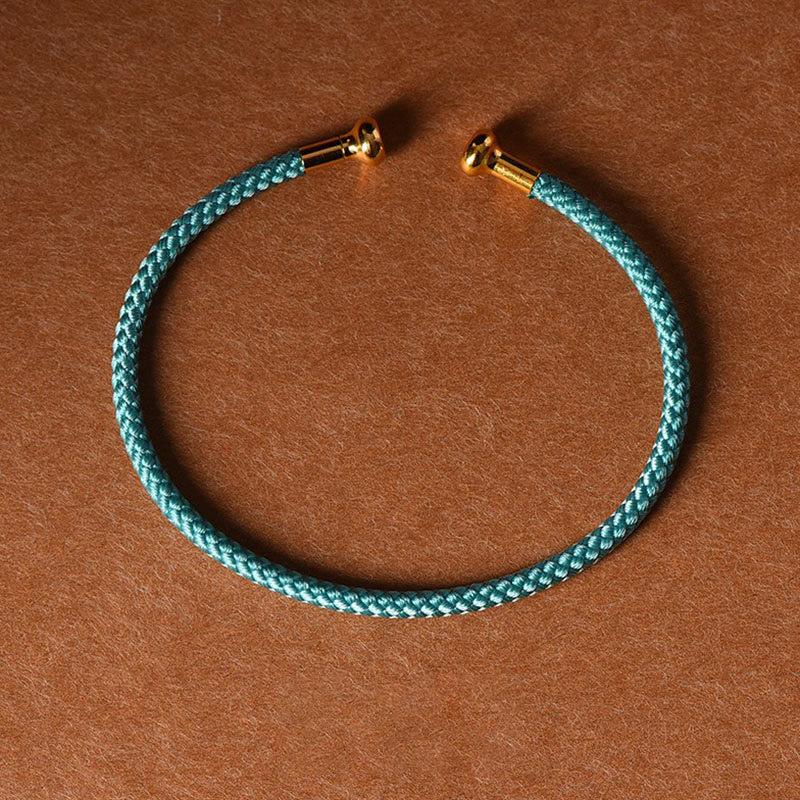 Nimara Ritual Simple Design Handmade Luck Braid String Cuff Bracelet
