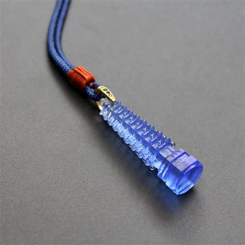 Nimara Ritual Liuli Ancient Pagoda Wisdom Necklace