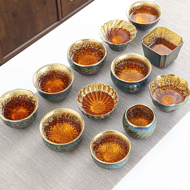 Nimara Ritual Colorful Ceramic Teacup Tea Cups