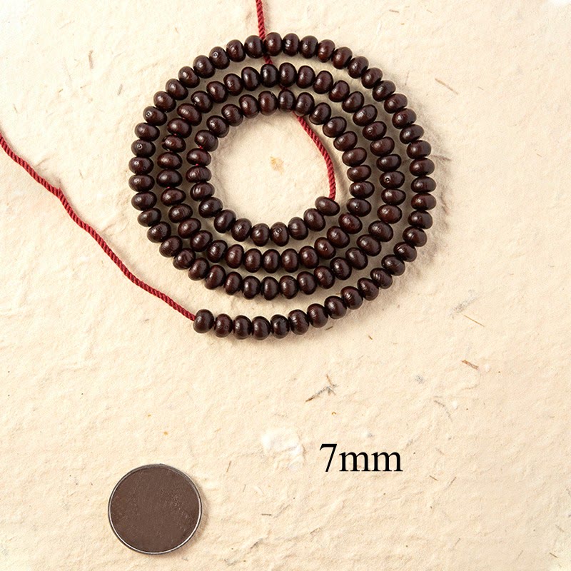 Nimara Ritual Natural Tibet 108 Mala Beads Purple Bodhi Seed Wealth Bracelet