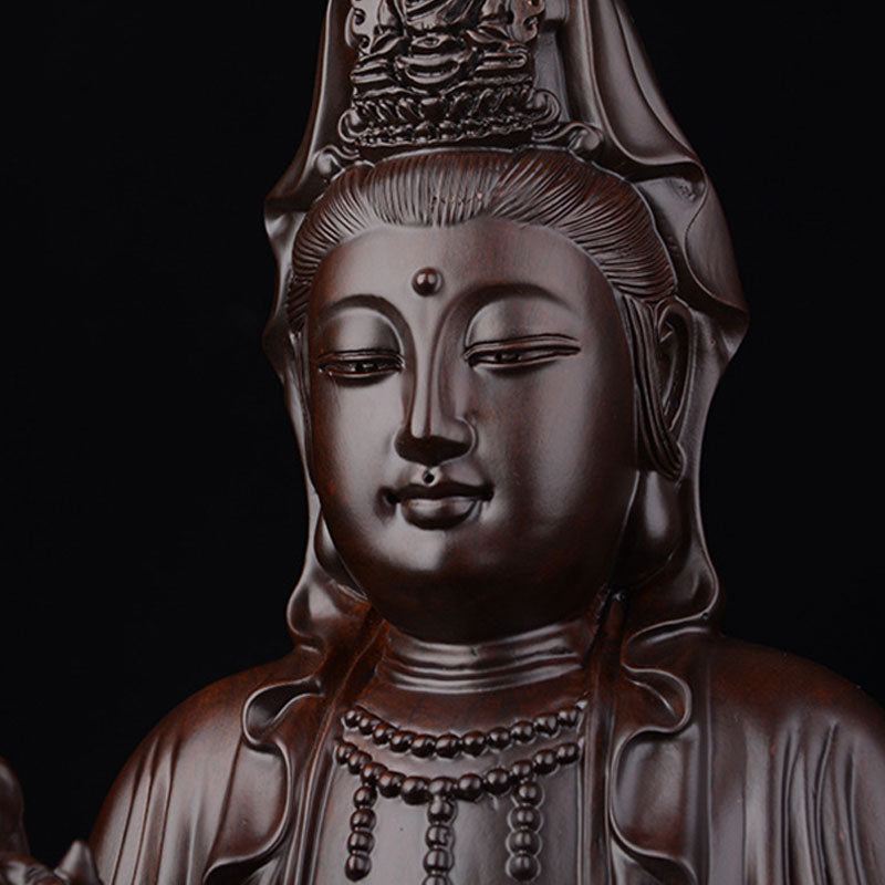 Nimara Ritual Avalokitesvara Ebony Lotus Harmony Blessing Home Decoration