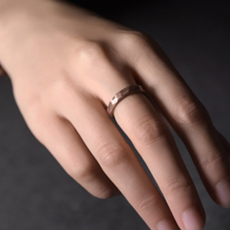 Nimara Ritual Tibetan Simple Design Copper Wealth Ring