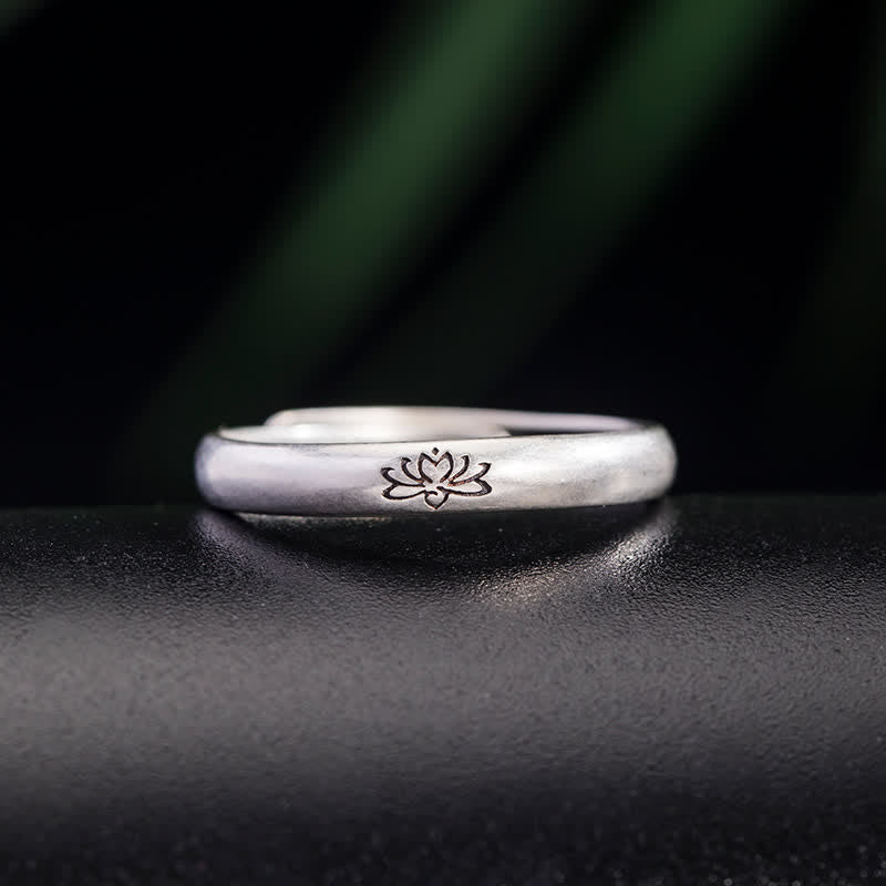 Nimara Ritual 925 Sterling Silver Lotus Flower Enlightenment Ring