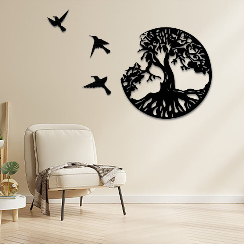 Nimara Ritual Tree of Life Birds Creation Wall Art