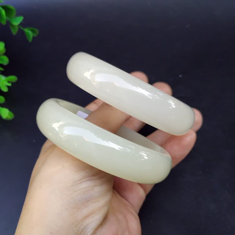 Nimara Ritual Jade Luck Blessing Happiness Bangle Bracelet