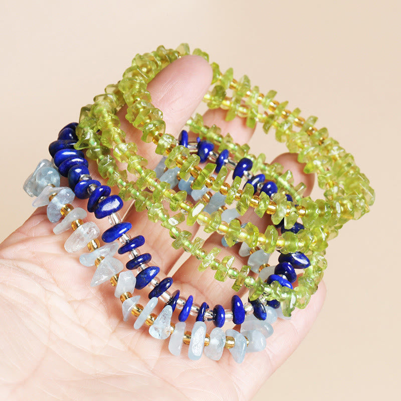Nimara Ritual Natural Irregular Shape Stone Crystal Meditation Balance Bracelet