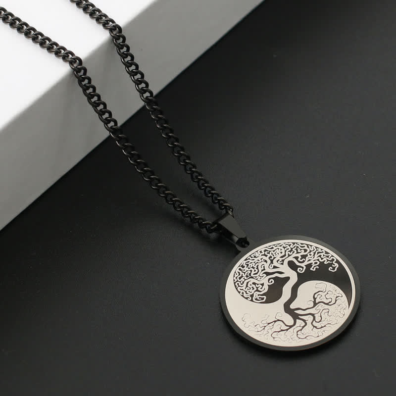 Nimara Ritual The Tree of Life Titanium Steel Connection Necklace Pendant
