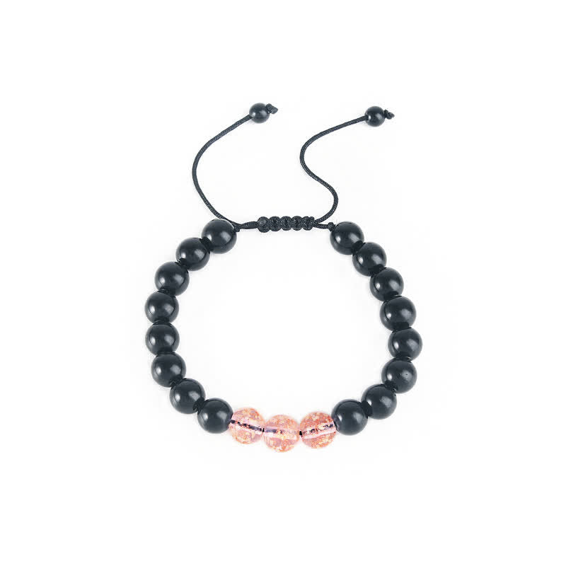 Nimara Ritual Black Obsidian Luminous Glowstone Strength Bracelet