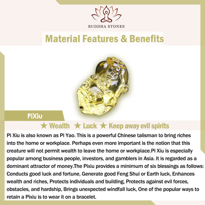 Nimara Ritual FengShui Jade PiXiu Harmony Car Pendant Decoration