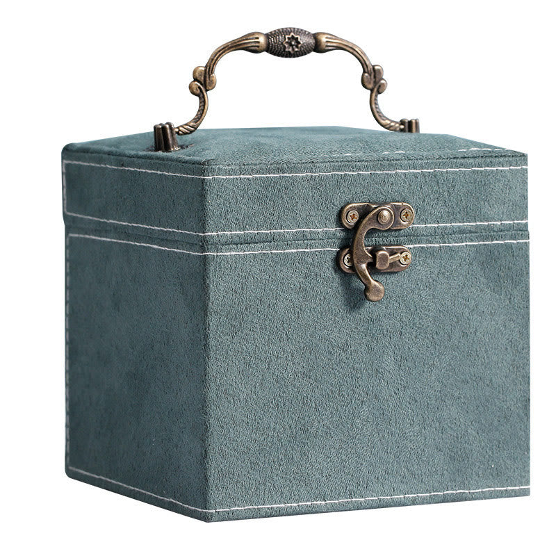 Nimara Ritual Jewelry Box Organizer Three-Layer Jewelry Storage Box Flannel Gift Box
