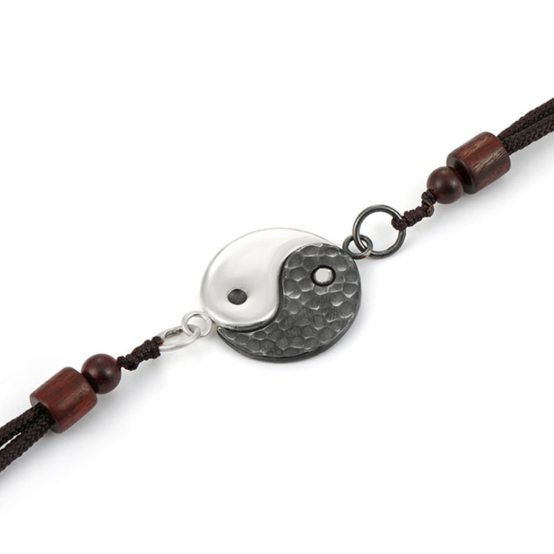 Nimara Ritual 990 Sterling Silver Yin Yang Balance Harmony Necklace Pendant